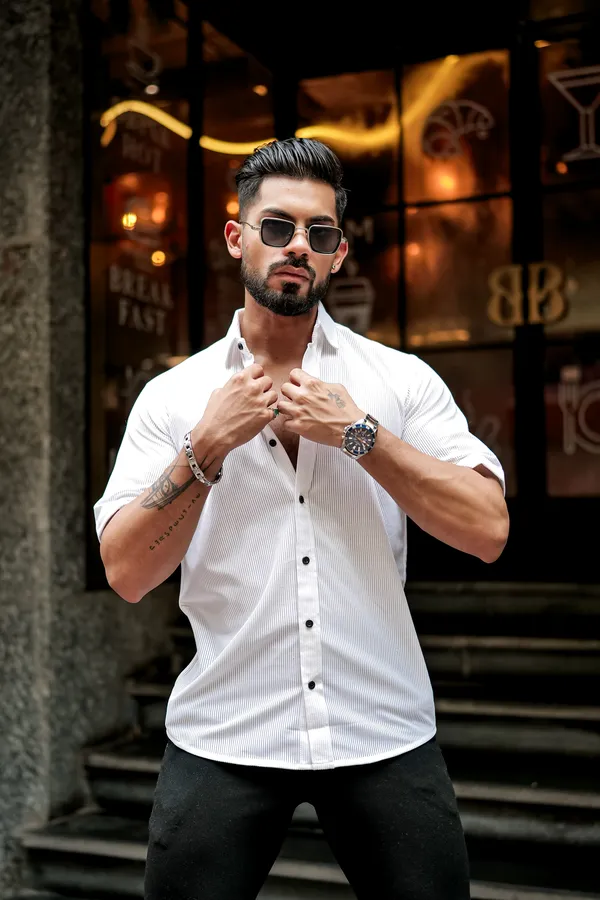 Pack_Of_2_Lime_Line_&_Butterfly_Texture_Full_Sleeve_Shirt_For_Men