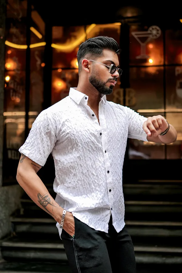 Pack_Of_2_Lime_Line_&_Butterfly_Texture_Full_Sleeve_Shirt_For_Men