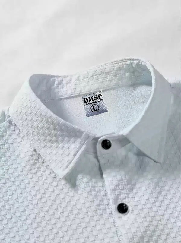 White_Regular_Fit_Popcorn_New_Design_Shirt_For_Men