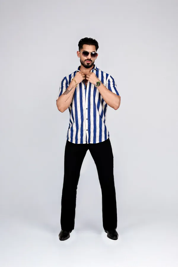 MEN'S_PLAIN_CROCHET_BLUE_SHIRT