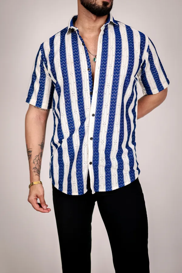 MEN'S_PLAIN_CROCHET_BLUE_SHIRT
