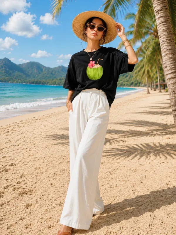 Blacksmith_Black_Coco_Shore_Oversized_Rich_Cotton_Graphic_Print_T-Shirt_for_Women_&_Girls