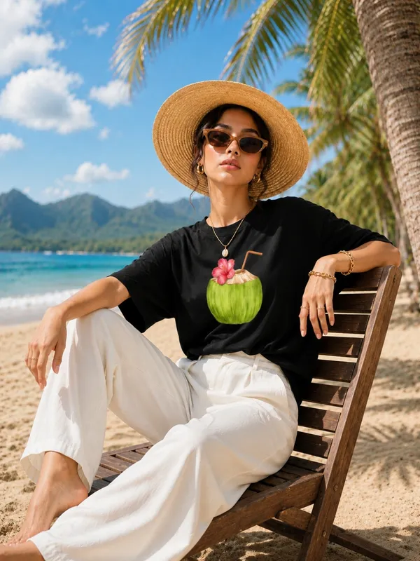 Blacksmith_Black_Coco_Shore_Oversized_Rich_Cotton_Graphic_Print_T-Shirt_for_Women_&_Girls