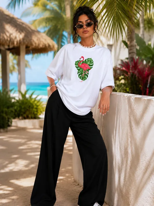 Blacksmith_White_Tropical_Flamingo_Oversized_Rich_Cotton_Graphic_Print_T-Shirt_for_Women_&_Girls
