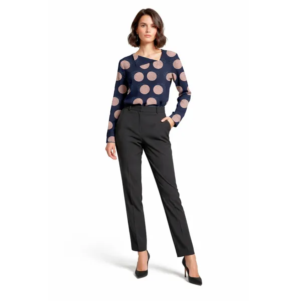 BLACKSMITH_Lunar_Speckle_Asymmetrical_Formal_Office_Shirt_for_Women_|_Women_Stylish_Western_Tops
