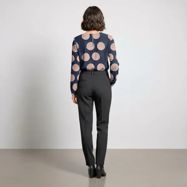 BLACKSMITH_Lunar_Speckle_Asymmetrical_Formal_Office_Shirt_for_Women_|_Women_Stylish_Western_Tops