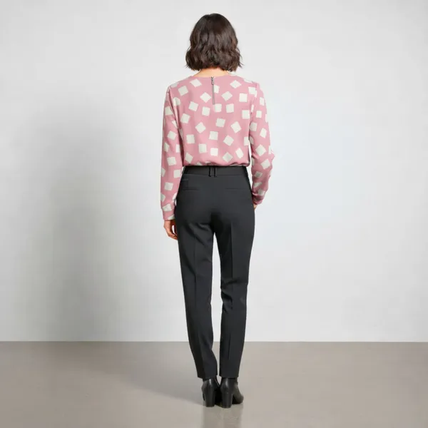 BLACKSMITH_Pink_&_Beige_Cloud_Square_Asymmetrical_Formal_Office_Shirt_for_Women_|_Women_Stylish_Western_Tops