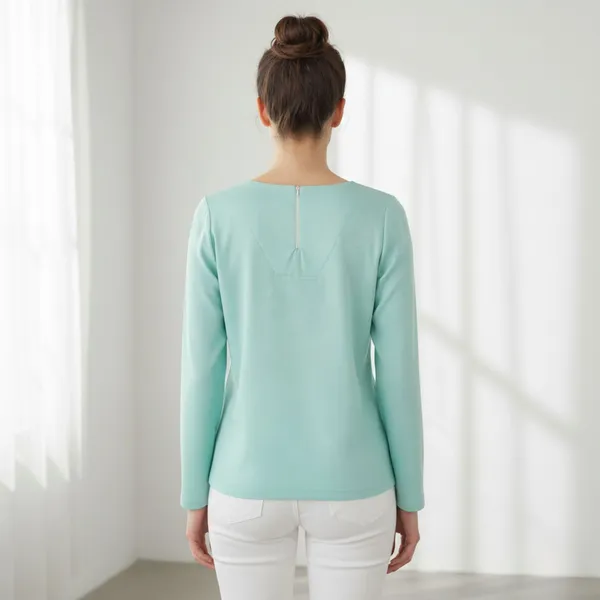 BLACKSMITH_Pale_Aqua_Keyhole_Formal_Office_Shirt_for_Women_|_Women_Stylish_Western_Tops