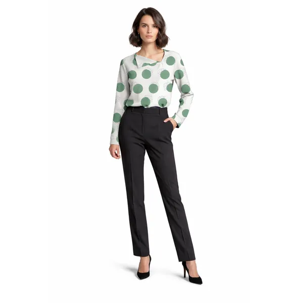 BLACKSMITH_Lunar_Speckle_Asymmetrical_Formal_Office_Shirt_for_Women_|_Women_Stylish_Western_Tops