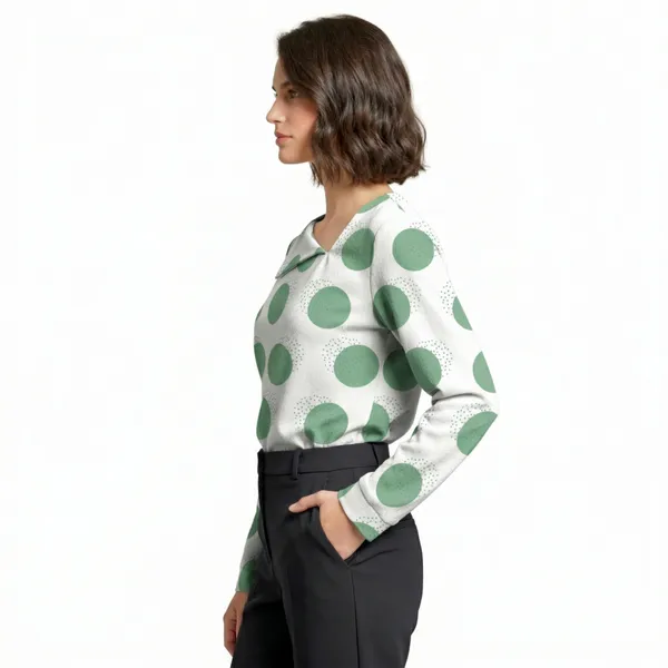 BLACKSMITH_Lunar_Speckle_Asymmetrical_Formal_Office_Shirt_for_Women_|_Women_Stylish_Western_Tops