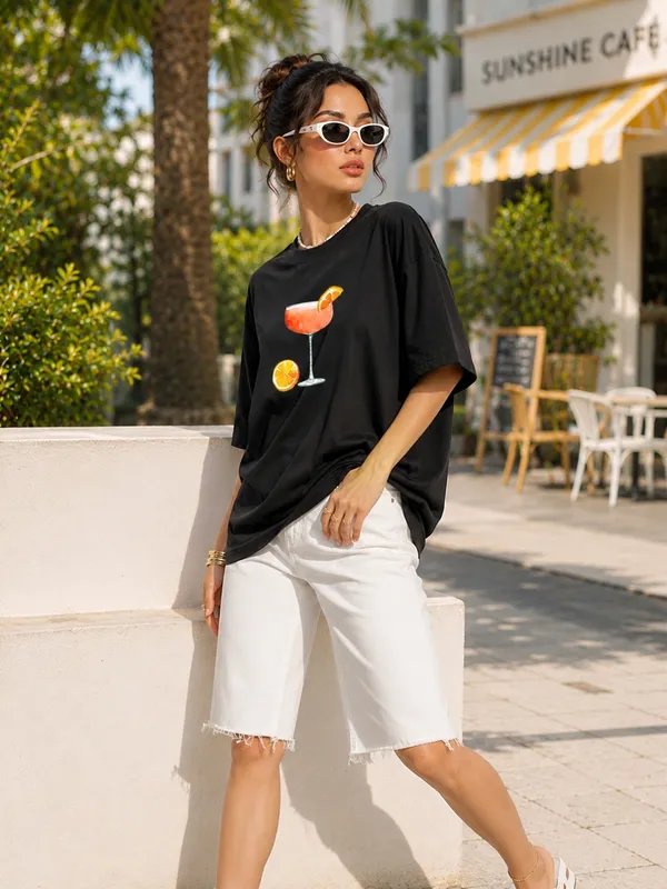 Blacksmith_Black_Summer_Breeze_Oversized_Rich_Cotton_Graphic_Print_T-Shirt_for_Women_&_Girls