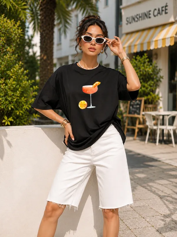 Blacksmith_Black_Summer_Breeze_Oversized_Rich_Cotton_Graphic_Print_T-Shirt_for_Women_&_Girls