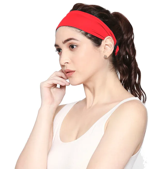 Blacksmith_Women_Solid_Color_Elasticated_Sports_Headband_Bandana