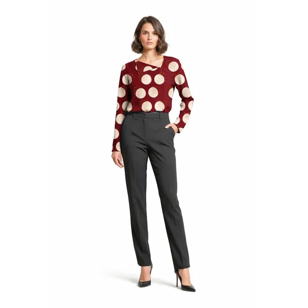 BLACKSMITH_Lunar_Speckle_Asymmetrical_Formal_Office_Shirt_for_Women_|_Women_Stylish_Western_Tops