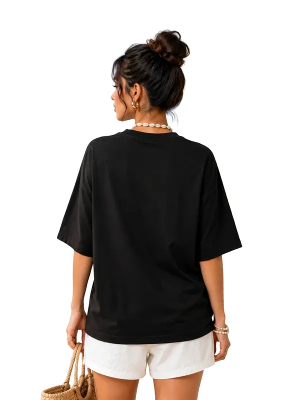 Blacksmith_Black_Capri_Hibiscus_Oversized_Rich_Cotton_Graphic_Print_T-Shirt_for_Women_&_Girls
