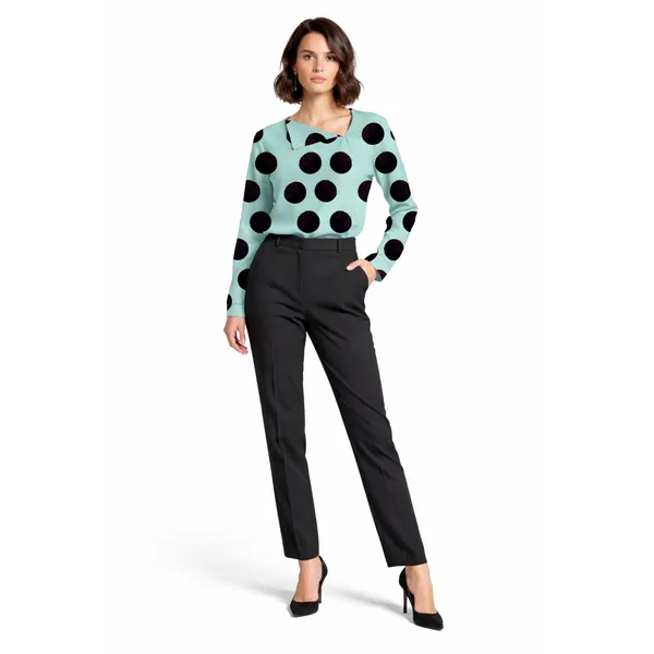 BLACKSMITH_Lunar_Speckle_Asymmetrical_Formal_Office_Shirt_for_Women_|_Women_Stylish_Western_Tops