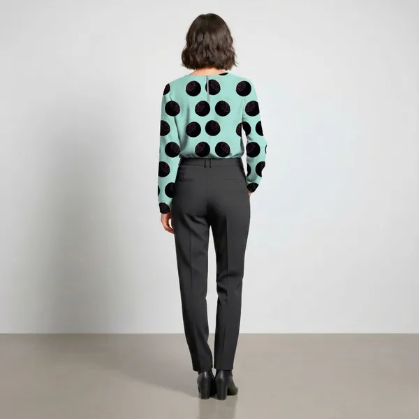 BLACKSMITH_Lunar_Speckle_Asymmetrical_Formal_Office_Shirt_for_Women_|_Women_Stylish_Western_Tops