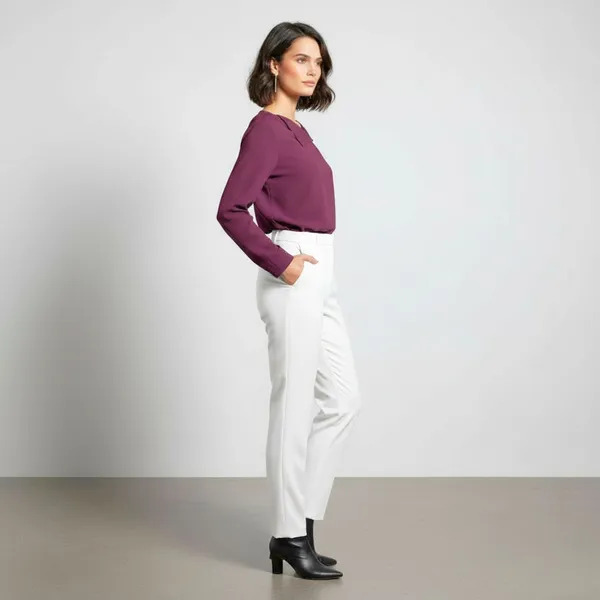 BLACKSMITH_Purple_Asymmetrical_Formal_Office_Shirt_for_Women_|_Women_Stylish_Western_Tops