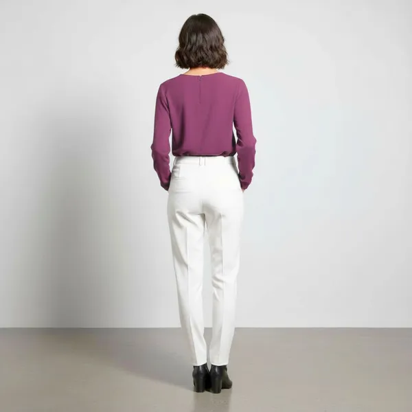 BLACKSMITH_Purple_Asymmetrical_Formal_Office_Shirt_for_Women_|_Women_Stylish_Western_Tops