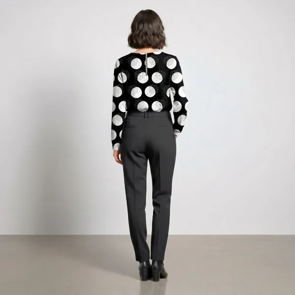 BLACKSMITH_Lunar_Speckle_Asymmetrical_Formal_Office_Shirt_for_Women_|_Women_Stylish_Western_Tops