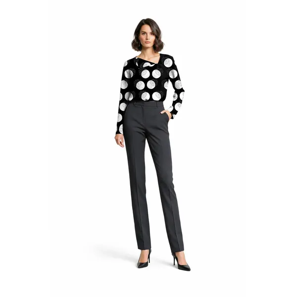 BLACKSMITH_Lunar_Speckle_Asymmetrical_Formal_Office_Shirt_for_Women_|_Women_Stylish_Western_Tops