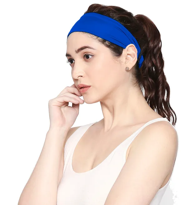 Blacksmith_Women_Solid_Color_Elasticated_Sports_Headband_Bandana