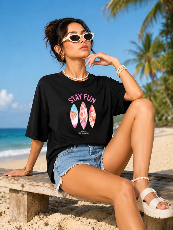 Blacksmith_Black_Malibu_Vibes_Oversized_Rich_Cotton_Graphic_Print_T-Shirt_for_Women_&_Girls