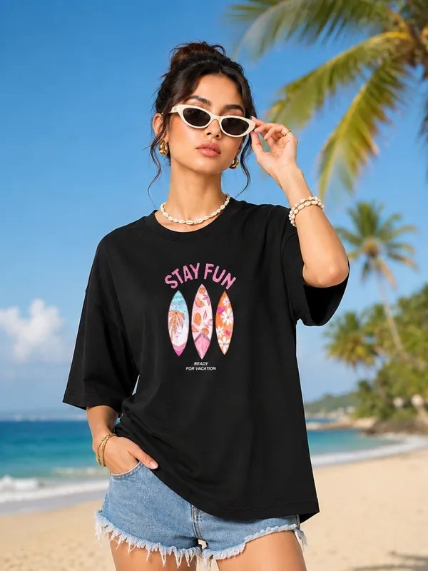 Blacksmith_Black_Malibu_Vibes_Oversized_Rich_Cotton_Graphic_Print_T-Shirt_for_Women_&_Girls
