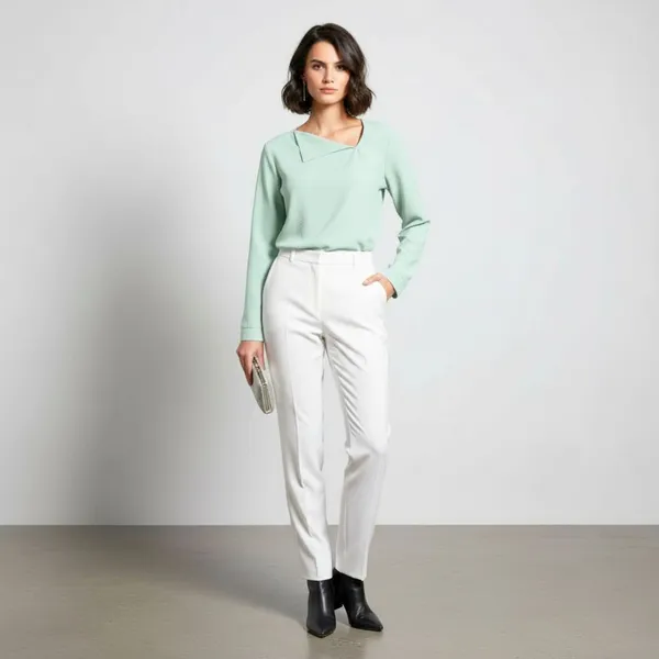 BLACKSMITH_Pale_Aqua_Asymmetrical_Formal_Office_Shirt_for_Women_|_Women_Stylish_Western_Tops