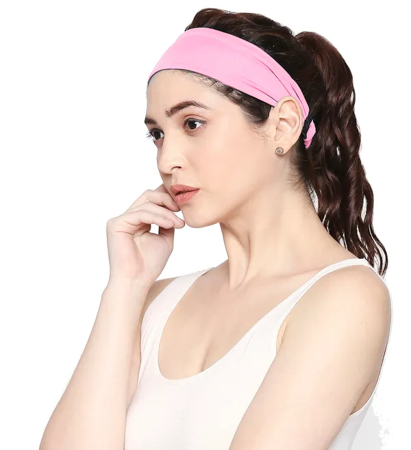 Blacksmith_Women_Solid_Color_Elasticated_Sports_Headband_Bandana