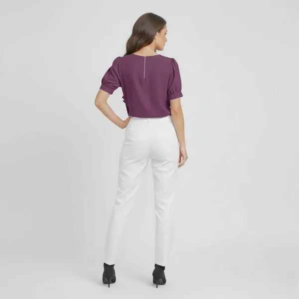 BLACKSMITH_Purple_Ruffled_V-_Neck_Formal_Office_Shirt_for_Women_|_Women_Stylish_Western_Tops