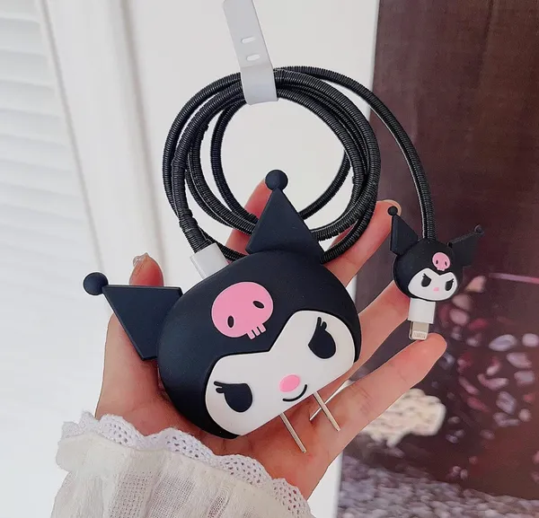 Black_Silicone_Mobile_Charger_Cover
