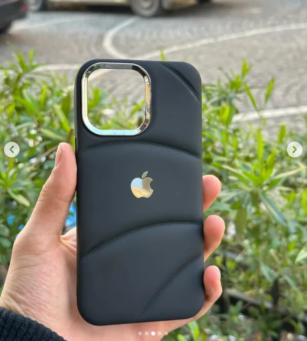Velvet_touch_Soft_down_jacket_Puffer_Case_With_Apple_Logo_For_iPhone_Series
