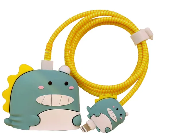 Green_Silicone_Mobile_Charger_Cover