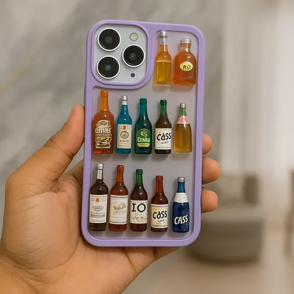 Cool_3D_Wine_Bottles_Transparent_Cover_With_Purple_Edges_For_iPhone_Series