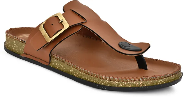 Tan_Premium_Synthetic_Leather_Flip_Flop_For_Men