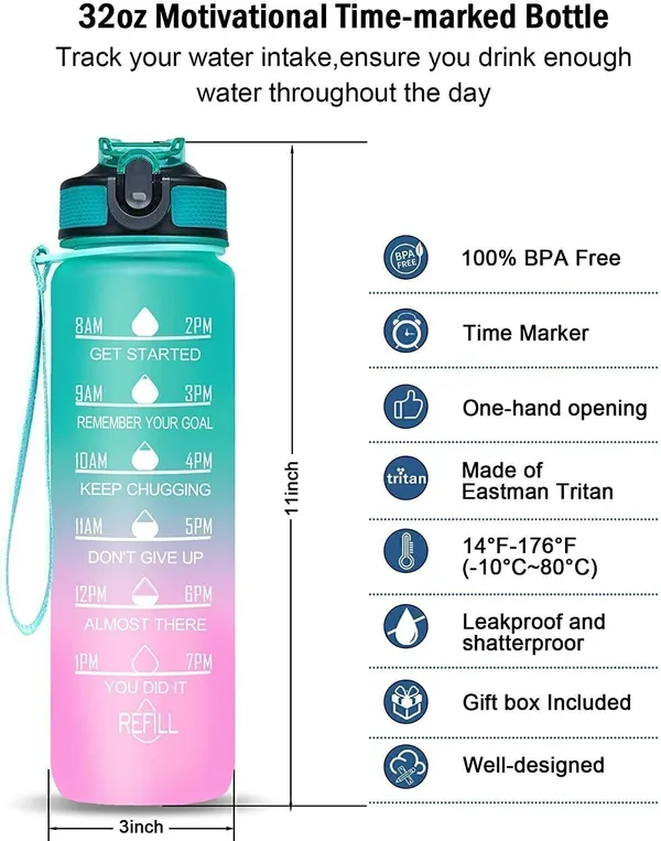 Multicolor_100%_Leakproof_Compact_Protein_Gym_Bottle_With_Time_Maker