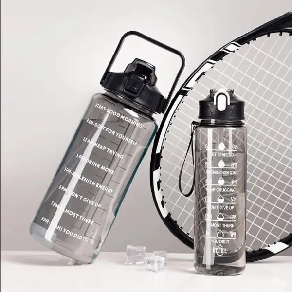 Pack_of_3_Leakproof_Unbrekabale_Travel_&_Gym_Big_Motivational_Time_Maker_Water_Bottle_(Black_&_Clear)