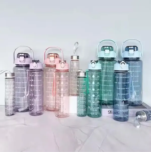 Pack_of_3_Leakproof_Unbrekabale_Travel_&_Gym_Big_Motivational_Time_Maker_Water_Bottle_(Purple_&_CLear)