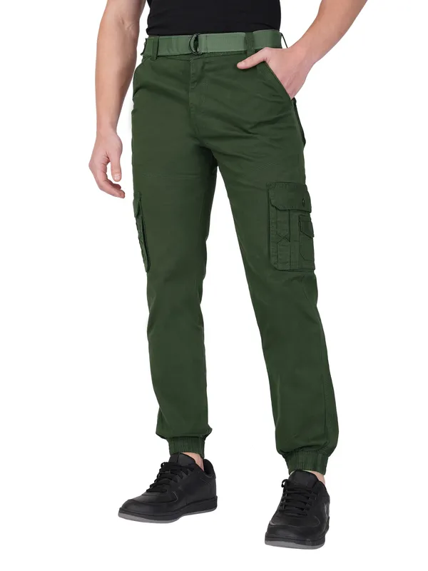 Dark_Green_Cotton_Regular_Fit_Cargo_For_Men