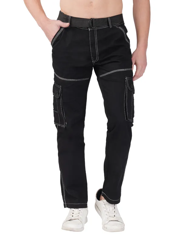 Black_Cotton_Regular_Fit_Cargo_For_Men