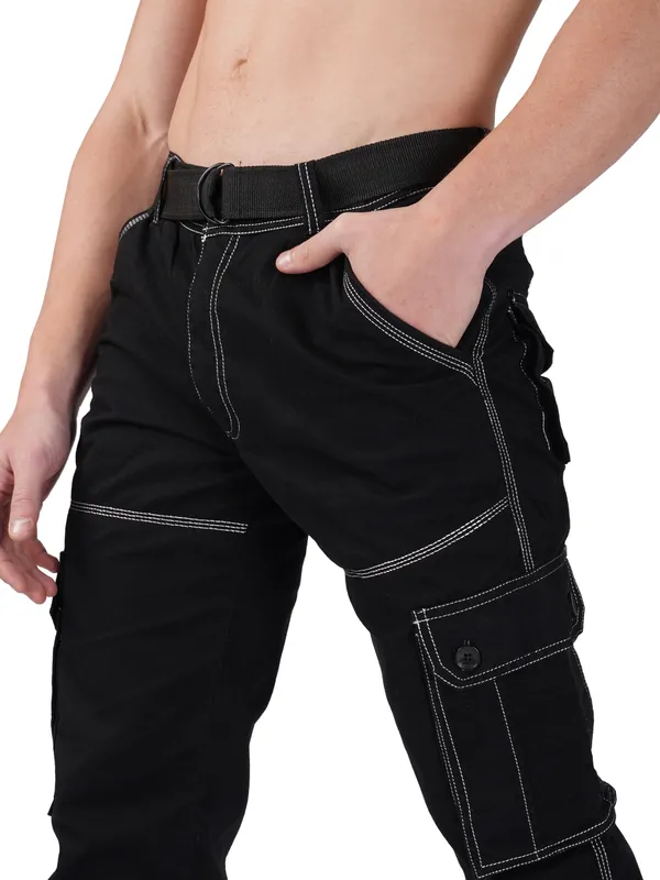 Black_Cotton_Regular_Fit_Cargo_For_Men