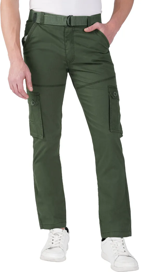 Dark_Green_Cotton_Regular_Fit_Cargo_For_Men