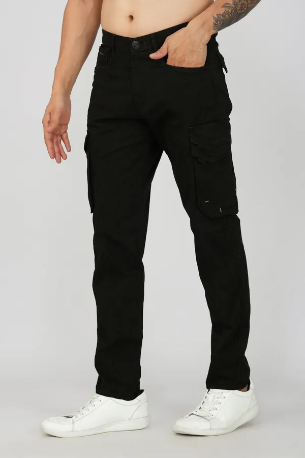 Black_Cotton_Regular_Fit_Cargo_For_Men