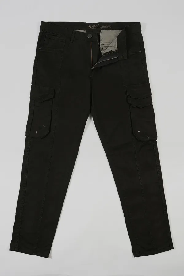 Black_Cotton_Regular_Fit_Cargo_For_Men