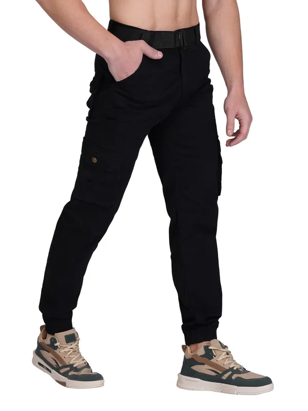 Black_Cotton_Regular_Fit_Cargo_For_Men