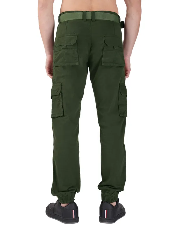 Dark_Green_Cotton_Regular_Fit_Cargo_For_Men