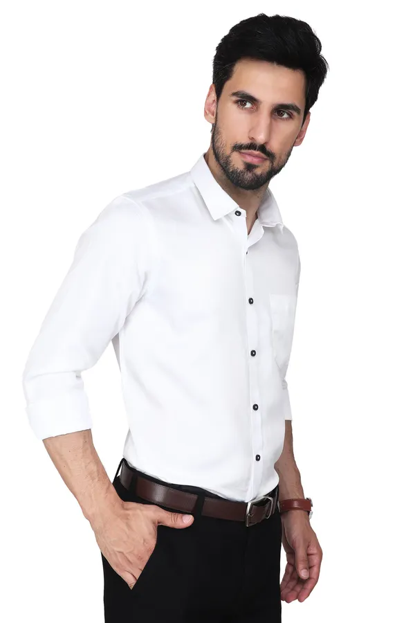 White_Classic_Cotton_Textured_Casual_Shirt_For_Men