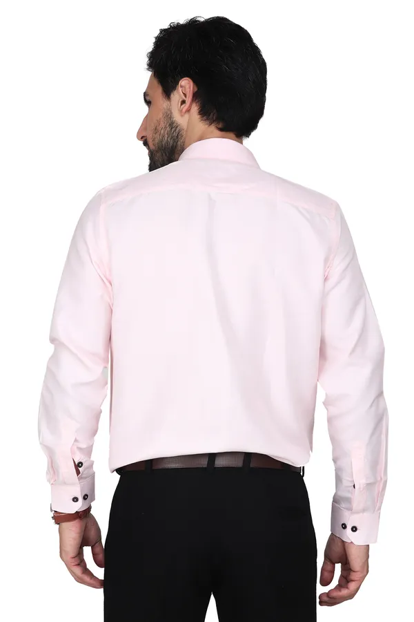 Pink_Classic_Cotton_Textured_Casual_Shirt_For_Men