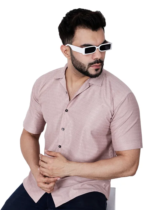 Light_Pink_Knitted_Casual_Shirt